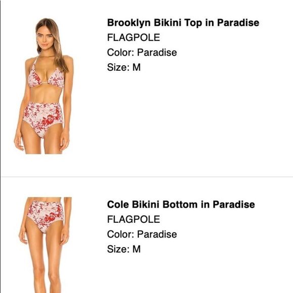 REVOLVE - Brooklyn Bikini Top(M), Cole Bikini Bottom(M) and Joey Wrap Skirt(L) - Picture 16 of 16